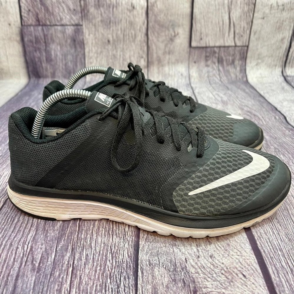 Nike FS Lite Run 3 Women's Size 8 Black Athletic Running Gym Shoes